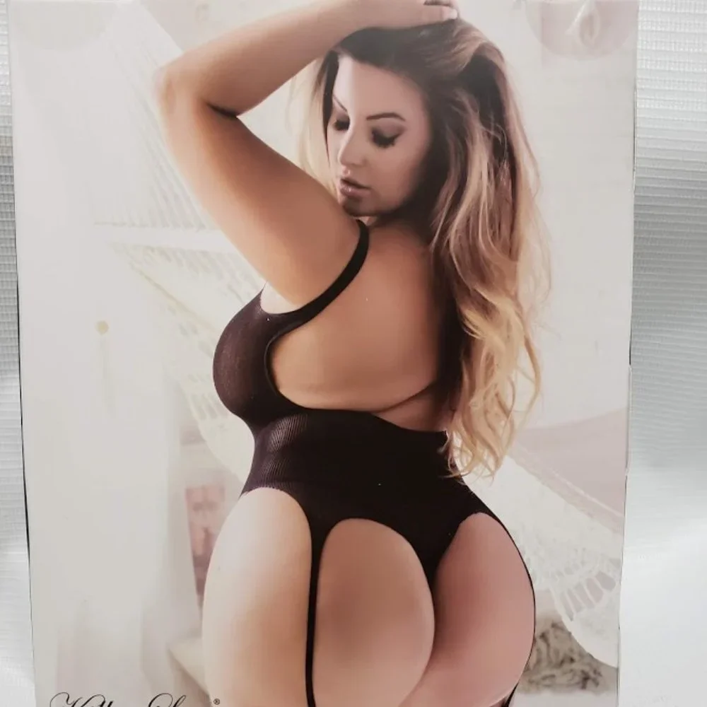 Killer Legs Black Fishnet Bodystocking Queen Plus Size - Picture 6 of 6
